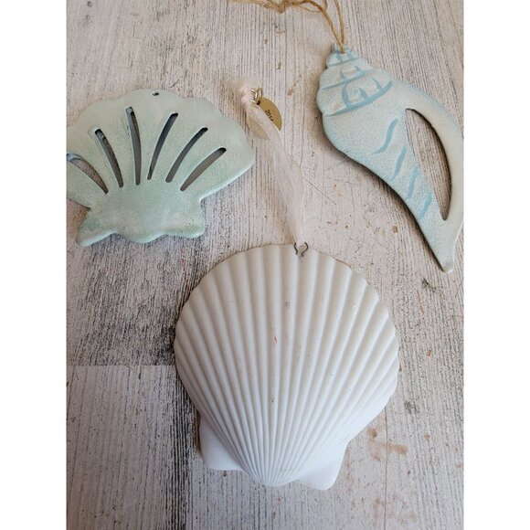 Seashell conch Shell Beach variety ornament Xmas unique set - Picture 7 of 8